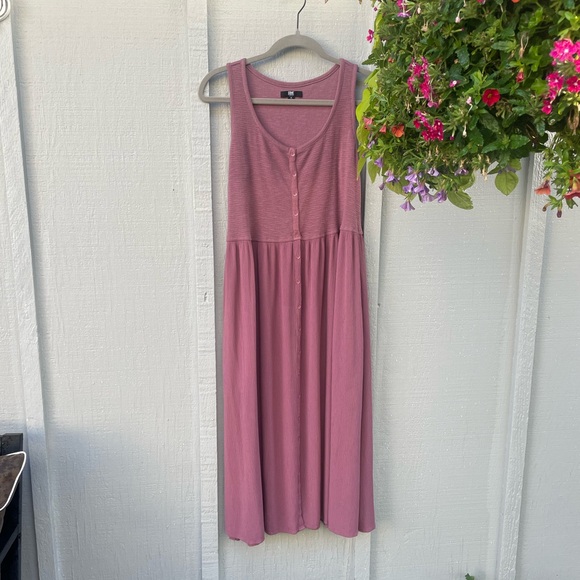 Frye Mauve Sleeveless Midi Dress - Picture 1 of 7